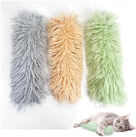 Cat Toys Pillows, Soft and Durable Catnip Toys with Crinkle Sound Inside，
