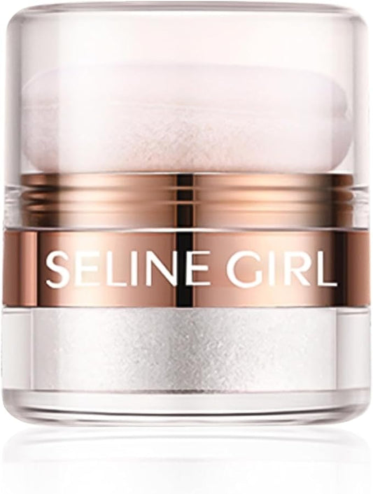 Body Glitter Powder, Face Shimmer Sparkle, Highlight Powder, Multi-Use Body Glitter for Women, Magic Glow Shimmer for Body Face Eyes Makeup #white