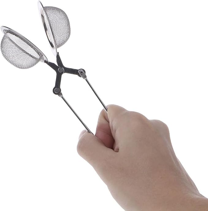 Silver Mesh Strainer Snap Ball Loose Leaf Tea Infuser Stainless Steel Secure Locking Tea Filter Tea Strainers and Filters