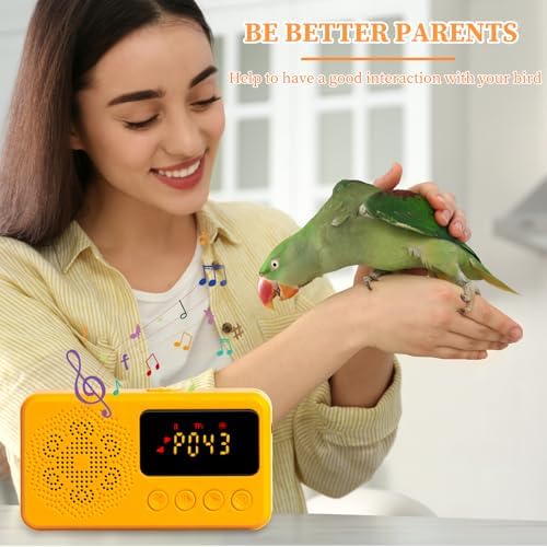 Parrot Toys, Bird Learning Machine - Teach Talking, Whistling, and Singing