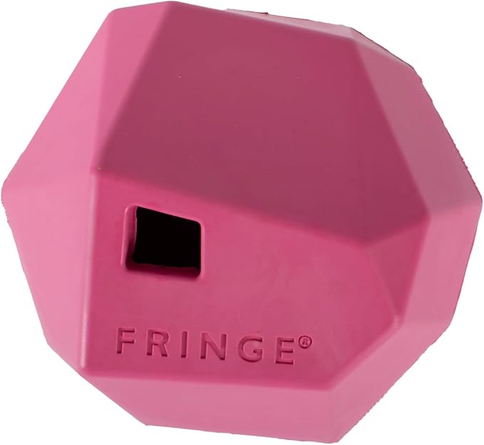 Fringe Studio "Having A Ball HOT Pink Rubber Dog Toy, Pet Shop Collection (518020)