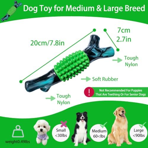 Dog Toys for Aggressive Chewers, Tough Stick Chew Bone