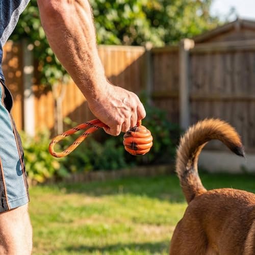 Ball on Rope Dog Toy - Durable Interactive Training Toy