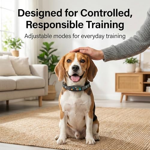 Smart Dog Bark Collar for Small & Medium Dogs (8–50 lbs) – Automatic Bark Control with Beep & Vibration, 7 Sensitivity Levels, Rechargeable & Waterproof, Adjustable Fit