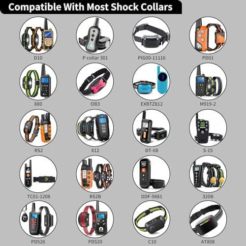 Shock Collar Replacement Strap, Reflective Black Nylon, 3/4 x 28 Inch, with D-Ring, Compatible with Multiple Training Collars, 2 Pack