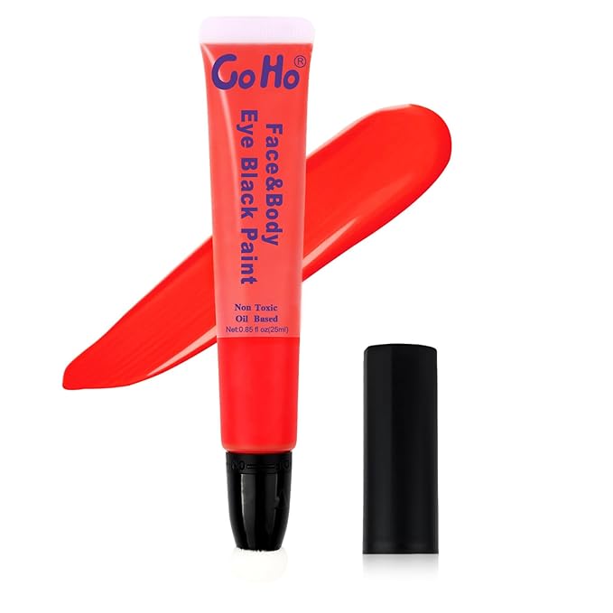 Go Ho Red Face Paint,Waterproof Oil Based Cream Red Face Body Paint Stick for Halloween Cosplay SFX Spider Devil Clown Makeup