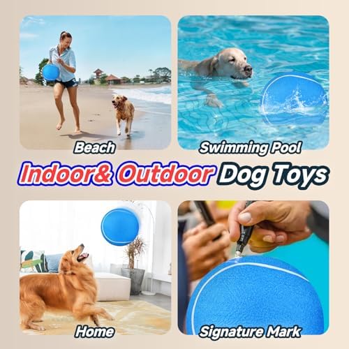 HETOO Tennis Balls for Dogs, Large Dog Toys, Herding Ball, 9.5 Inch