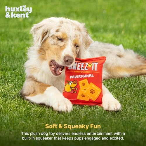 Huxley & Kent Power Plush Squeaky Dog Toy, Sneeze-It, Large