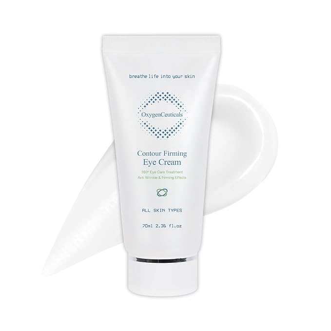 OxygenCeuticals Contour Firming Eye Cream – Hydrating & Firming Eye Cream for Puffiness, Dark Circles, Fine Lines & Wrinkles – Korean Skincare for Delicate Eye Area. 2.36 fl. oz (70ml)