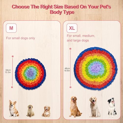 2 Pcs Snuffle Mat for Dogs, Pet Slow Feeding Mats