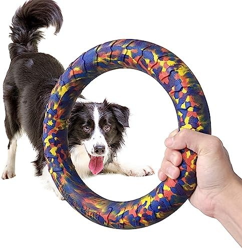Indestructible Dog Toys Dog Chew Toy for Aggressive Chewers Flying Discs for Medium/Large Breeds Dog Training Ring
