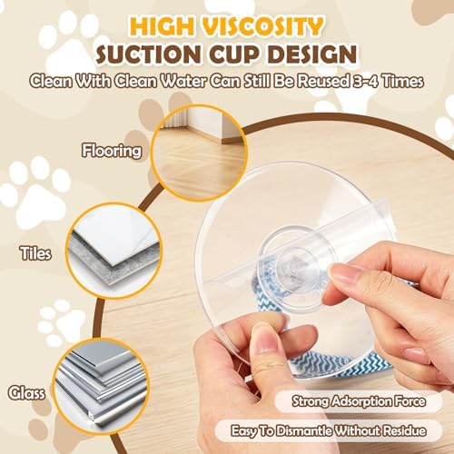 2PCS Dog Tug of War Toy with Suction Cup