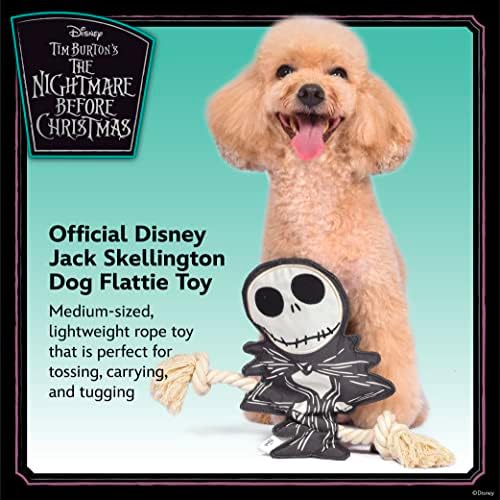 Disney Nightmare Before Christmas Jack Skellington Flattie Dog Toy, 10 Inch