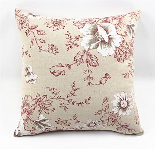 MoonRest Decorative Pillow, Fully Assembled with Hidden Zipper Filled with Synthetic Down Pillow Inserts (Pink Blossom Flower)