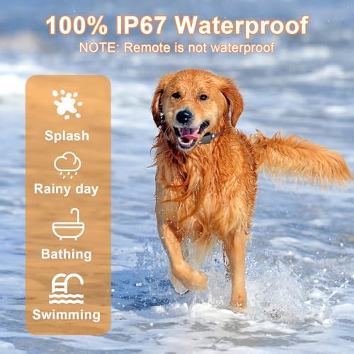 Additional E Collar Receiver for Dog Training, Compatible with Remote, Multi Dog Control, Waterproof Shock Vibration Beep Boost Modes, Adjustable Electric Collar for Large Medium Small Dogs