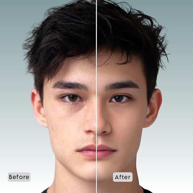 Invisible Foundation for Men – Medium-Coverage, Lightweight & Hydrating | Natural Look Makeup | Oil Control & Sweat-Resistant | 4 Shades | Golden Bronze