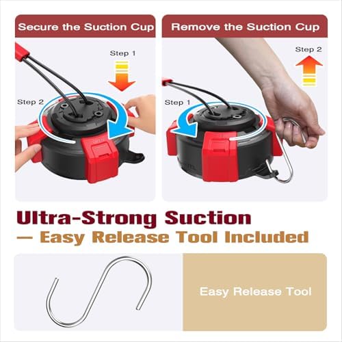 Upgraded Powerful Suction Cup Dog Toy - Cognitive Dog Toys -Tug of War Dog Toy for Aggressive Chewers Durable Puppy Molar Chew Toy with Teeth Cleaning Dog Enrichment Toys for Boredom & Anxiety Relief