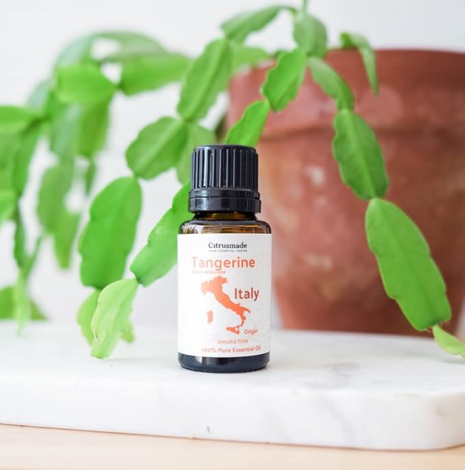 Tangerine Essential Oil - Direct from Citrusmade Italy - Cold Pressed - Aceite Esencial de Mandarina for Aromatherapy, Massage, Diffuser, DIY Candle and Soap Making - 22lbs