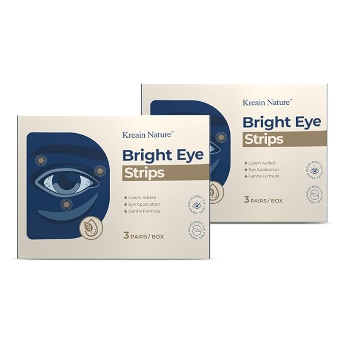 Under Eye Patches, Bright Eye Mask with Lutein for Dark Circles & Puffy Eyes, Ideal Eye Treatment Skin Care Gift for Women & Men, 2 Pack
