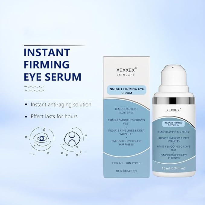Instant Firming Eye Serum– Instantly Visibly Reduces Under Eye Bags And Wrinkles, Fine Lines, Crow's Feet, Dark Circles – Pump (Scented)