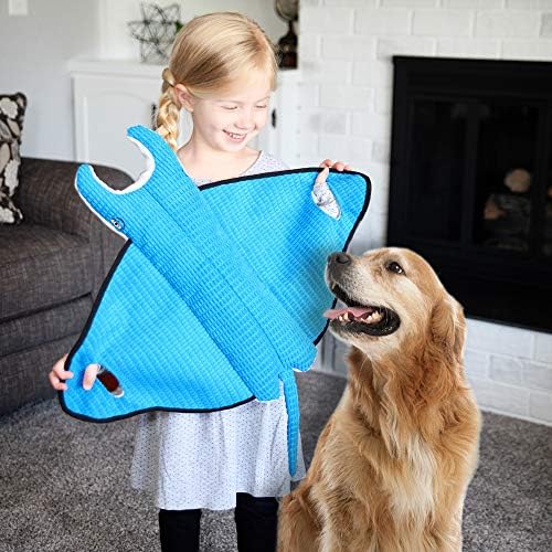 SmartPetLove Snuggle Puppy Tender-Tuffs Tug Dog Toy, Blue Stingray - Large