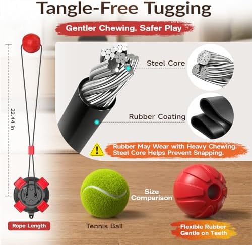 Interactive Tug of War Dog Toy for Aggressive Chewers
