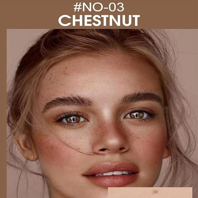 4 PCS Freckle Pen,Natural Lifelike Faux Fake Freckles Makeup Pen,Waterproof Long Lasting Quick Dry (01 Light Brown+02 Natural Coffee+03 Chestnut+04 Dark Brown)