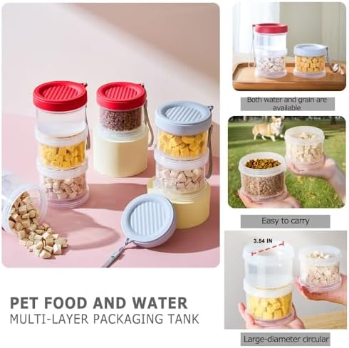 Airtight Dog Treat Container, Red