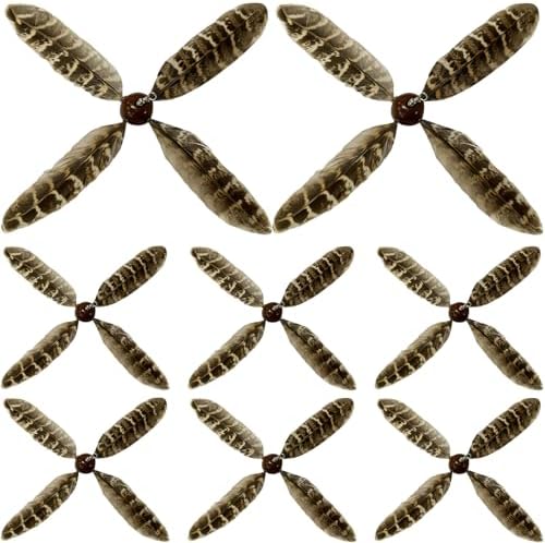 8 Pcs Cat Feather Propeller Toys Refills Replacement Propeller Interactive Cat Toy Refills Kittens Toy Feather Replacement Wand Teasers Attachments for Kittens Wand(Cute)