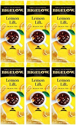 Bigelow Lemon Lift Black Tea Bags 28-Count Boxes (Pack of 6) Lemon Flavored Black Tea Naturally & Artificially Flavored