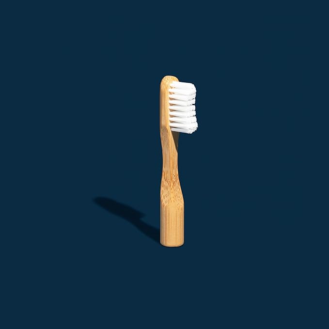 Better & Better Natural Bamboo Toothbrush Head Refill | Soft Bristles | 100% Plant-Based | Replaceable Brush Head Only | Eco-Friendly, Zero Plastic | Adult Size, Fits Reusable Handle