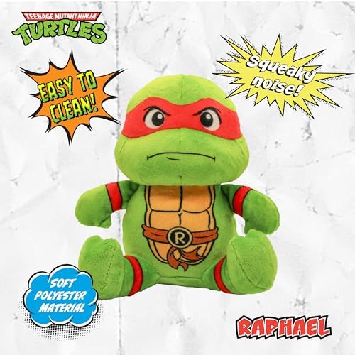 Teenage Mutant Ninja Turtles, Stuffed Animal for Dogs, Leo & Raph, 2-Pack