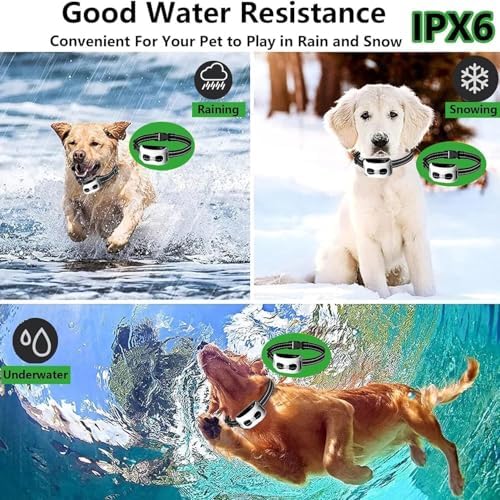 Smart 2-in-1 Electronic Wireless Fence Dog Trainer, Rechargeable and Waterproof, Signal Range Radius Up to 990 Feet. Suitable for All Dogs