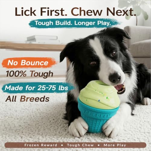 KADTC L, 3-in-1, Frozen Treat Dog Toy, Kibble Dispenser & Chew & Lick Ball | Two prep-ahead cups skip messy unmolding, swap fast and keep pets focused through grooming, nail trims, crate time and meals.
