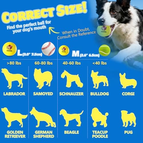Dog Balls Tennis Balls for Dogs, Interactive Dog Toys for Aggressive Chewers, Dog Toy to Keep Them Busy, Puppy Chew Toys for Teething, Durable Dog Ball for Medium Small (Dessert-3.0")