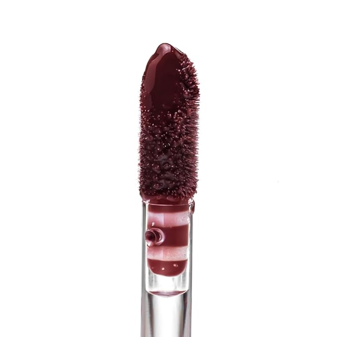 Palladio Lip Glaze Serum, Hydrating Lip Gloss with Peptides & Hyaluronic Acid for Plump, Smooth, and Nourished Lips – Vegan, High-Shine, Non-Sticky Finish (Red Wine)
