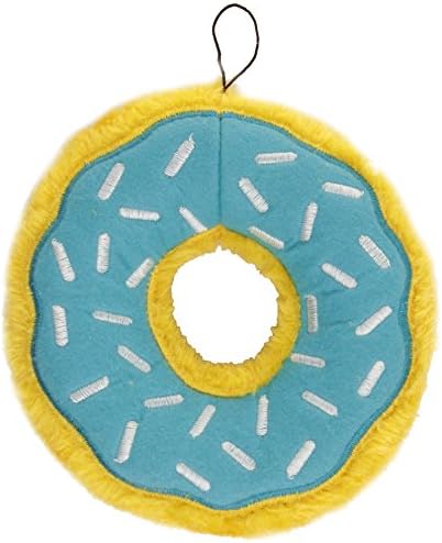 ZippyPaws Donutz No Stuffing Dog Toys to Keep Them Busy - Blueberry Donut