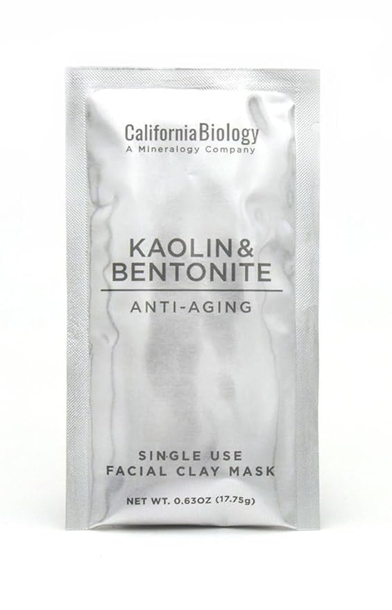 California Biology Kaolin & Calcium Bentonite Clay | Indian Healing Clay for Face & Body | Deep Pore Cleansing Facial Mask & Clay Body Scrub | Natural Skin Care Mask | 6 Count