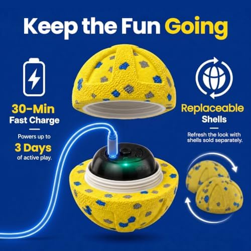 Interactive Dog Toys Ball, Moving Dog Toys to Keep Them Busy