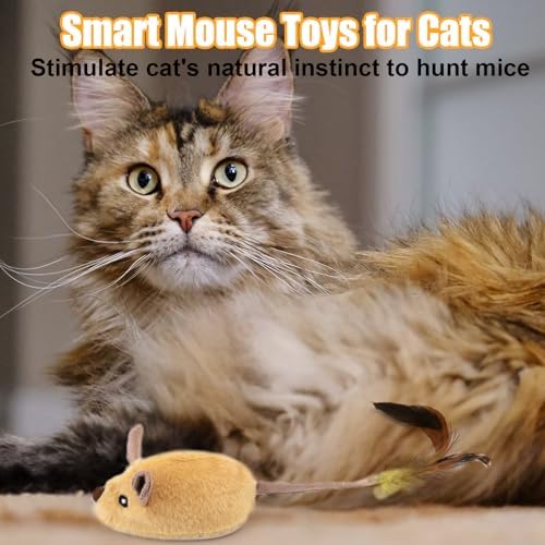 Interactive Dog Toys, Fake Mouse Moving Dog Toy with Automatic Sensor