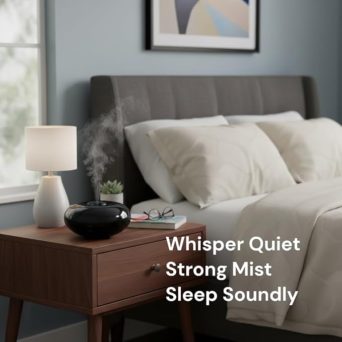 Blue Mizu(Water) Sleek Design Essential Oil Ultrasonic Diffuser Timer LED Light Aromatherapy