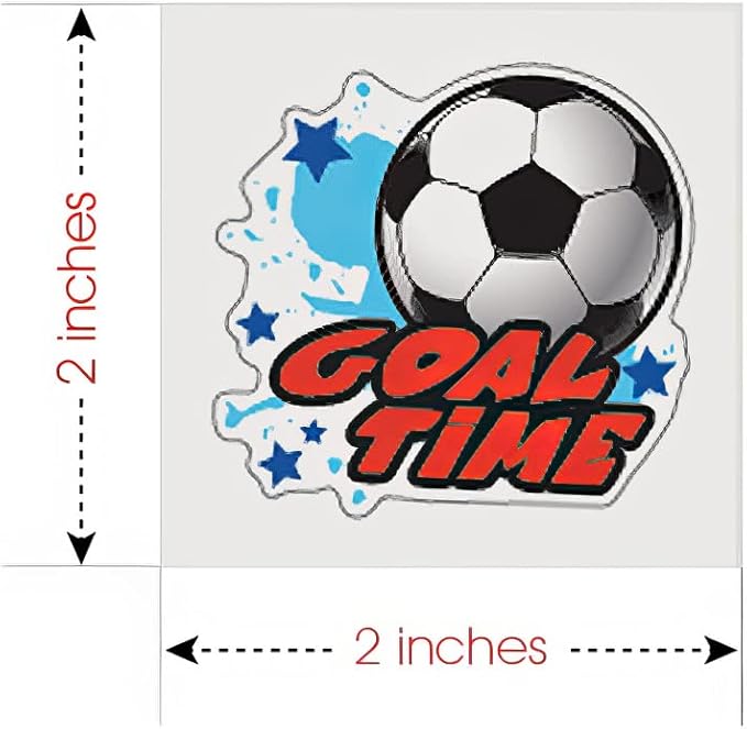 ArtCreativity Sports Individual Pre-Cut Temporary Tattoos for Kids - Pack of 144 Kids Sport Tattoos Non-Toxic 2 Inch - Soccer, Baseball, Football, Basketball Party Favors and Goodie Bag Stuffers