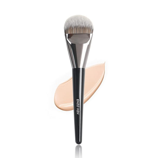 Flat Foundation Brush for Liquid Makeup, Liquid Foundation Brush, Flat Makeup Brush for Foundation, Make up Brushes, Makeup Foundation Brushes. 820 Black