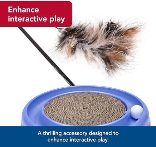 Coastal Pet - Turbo Pet Cat Bundle - Teaser Cat Toy & Scratcher Cat Toy