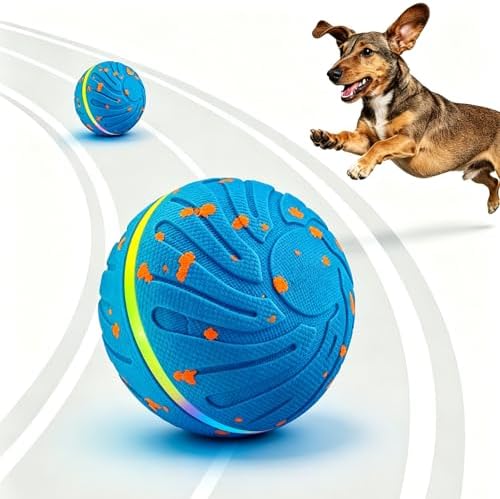 Interactive Dog Ball Toy, 3 Play Modes Smart Moving Bouncing Dogs Ball