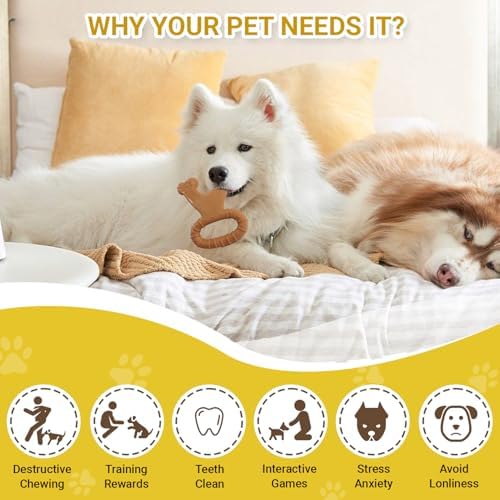 Dog Chew Toys for Aggressive Chewers, Dog Toys for Large Medium Small Dogs, Chew Bones for Heavy Chewer, Indestructible Bone Toy Nylon Dogs (Bone)