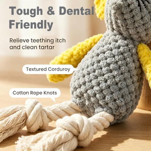 Squeaky Plush Interactive Dog Toy for Small Dogs