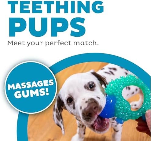 Cutie Chewies Hedgehog Dental Dog Chew Toy, Bounces & Floats, 5"