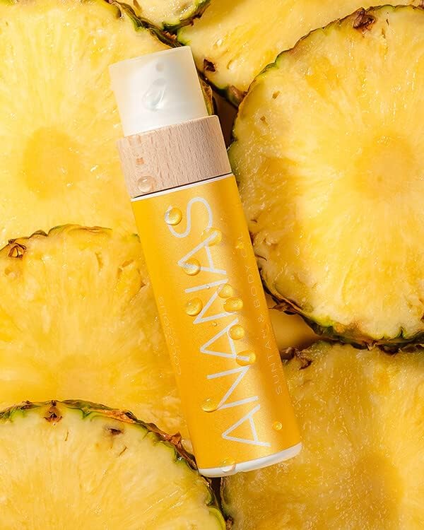 COCOSOLIS ANANAS Tanning Bed Lotion Accelerator - Organic Tanning Lotion with vitamin E & Pineapple Scent Ю Tanning Oil Enhancer For a Rich Chocolate Tan - Nourishing Body Lotion (6.76 fl oz)