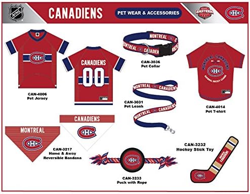 Pets First NHL Collar for Dogs & Cats. Adjustable, Cute, & Stylish! The Ultimate Hockey Fan Collar!